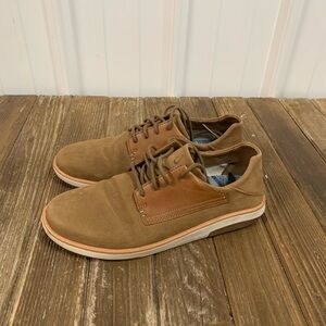 OluKai Tan Leather Oxfords